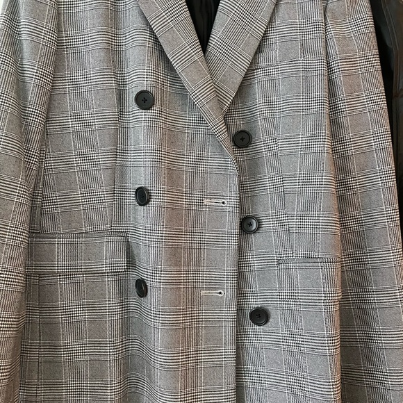 Equipment /Tabitha Simmons grey plaid tailored blazer - Picture 4 of 13